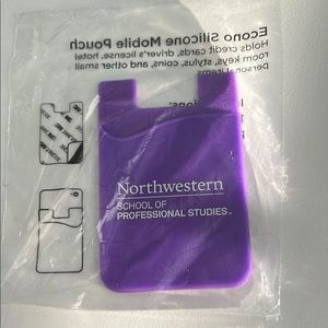Purple Silicone Mobile Pouch